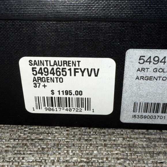 Yves Saint Laurent Cassandra Heels Metallic Leather - Picture 14 of 14